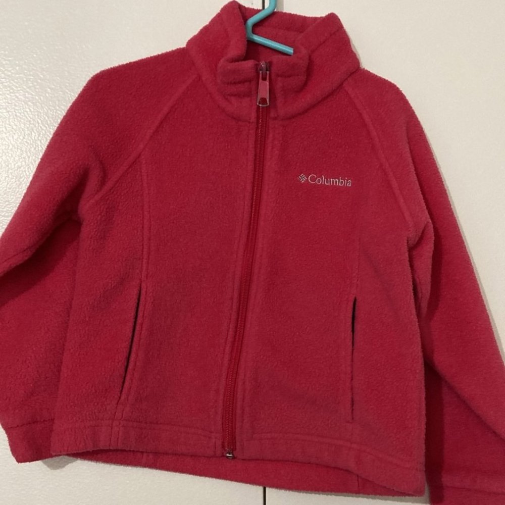 Columbia Pink Fleece Jacket 4-5